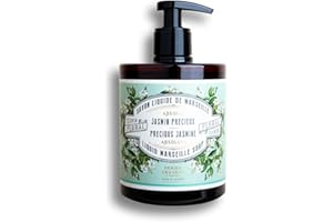 Panier des Sens - Savon de Marseille Liquide Jasmin - Savon Liquide Mains Hydratant - avec Huile d'Olive et Coco - 96% d'Ingrédients Naturels - Savon Main Fabriqué en France - 500ml