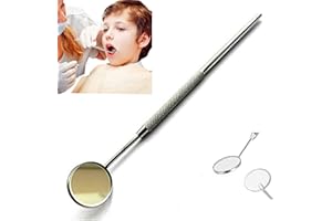 AFTREN Dental Mundspiegel Mundzahnspiegel Inspektionsspiegel Kurvenwinkel Zahnarzt Mundpflege Mundkontrolle Verlängerungswerkzeug Auch für Wimpernverlängerungen geeignet.