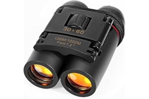 YFish Jumelles 30 x 60, Jumelles Compactes Haute Puissance étanches pour Observation des Oiseaux, Randonnée, Camping, Chasse, Concerts, Football Jeux