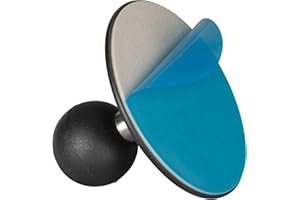 FANAUE Base de Boule adhésive Flexible Compatible avec Les Bras à Double Douille d'un Pouce de RAM Mounts, pour Le Montage sur Les Tableaux de Bord de Voiture.