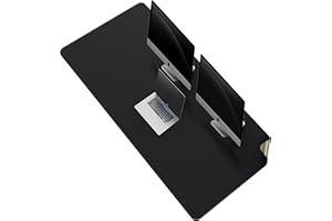 MAIDERN Skórzana mata na biurko, dwustronna podkładka pod mysz z korka i skóry, wodoodporna, do gier, domowego biura, 150 x 70 cm, czarna