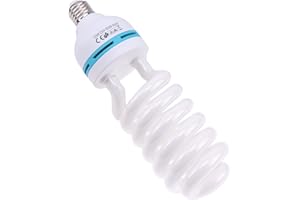 Hersmay Lampe à économie d'énergie CFL 125 W 230 V E27 5500 K pour studio photo