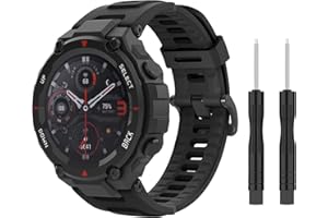 MoKo Correa de Reloj Compatible con Amazfit T-Rex/T-Rex Pro, Pulsera Deportiva de Repuesto de Silicona Suave con 2 Destornilladores