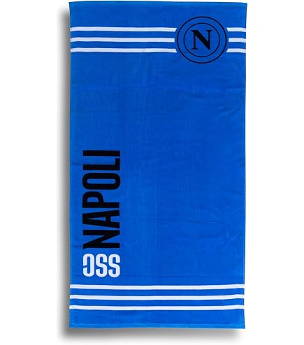 NADA HOME Set Asciugamani Bagno 1+1 SSC Napoli Originale in Spugna 100% Cotone 0