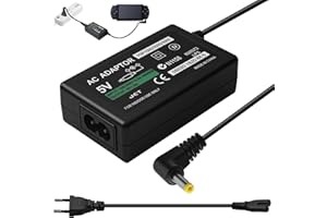 WOWSOFTY Chargeur Compatible pour Sony PSP, Mural Adaptateur De Rechange, Street Console Chargeur Power Adapter pour PSP Class Slim Lite Portable Alimentation, Compatible avec Modèles 1000 2000 3000