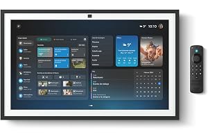 Amazon Echo Show 21 | Espectacular pantalla inteligente HD de 21" con Fire TV integrado, sonido rico y potente, reproducción en streaming HD inmersivo, con Acceso Anticipado a Alexa+
