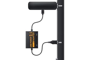 ZEXMTE USB Power Cable Adapter for Fire TV Stick, Powers Streaming TV Sticks Directly from TV's USB Port, 5V/2.1A for FireStick 4K/4K Max, Eliminates AC Adapter Dependency and Declutters Wires