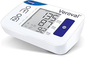 Veroval compact Tensiomètre de Bras : Le tensiomètre au bras simple et rapide à utiliser au niveau du bras - Détecte les arythmies cardiaques