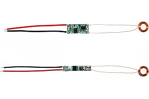 cogguee Wireless Charging Transmitter +Receiver Power Supply Module Inductive Charger (Coil Outer Diameter 10mm)