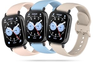 Xisair 3 paski kompatybilne z Xiaomi Redmi Watch 5 Lite i Xiaomi Redmi Watch 5 Active Silikonowe bransoletki sportowe, wodoodporne i oddychające paski Redmi Watch 5 Lite i Active, Wielobarwna,