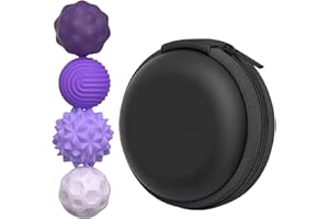 DTGECD 4 Pack Magnetic Balls, Magnetic Balls Fidget Toy, Magnet Balls Fidget, Magnetic Fidget Balls - Sensory Stress Relief Toys with Black Storage Bag for Adults and Kids, Fun and Portable Desk Toys