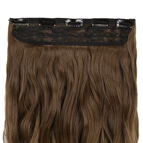 Neverland 24 Zoll (60 cm) Voll Leiter Clip in Hair Extensions Ombre wellenformige lockige Dip Dye 8#/25# - 6