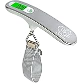 Bluefox Digital Luggage Scale - 50kg/110lb Capacity, Tare Function, Backlit LCD Display, Multi-Weight Unit