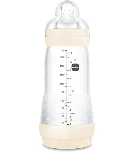 MAM Easy Start Anti-Colic Babyflasche 320 Ml – Mit SkinSoft Sauger, Selbststerilisierend In Der Mikrowelle