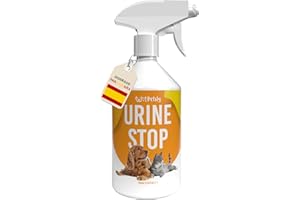 Petsly® Repelente Orina Perros y Gatos -500ml- Triple Acción - Adiestramiento, Evitar Pipi Perros y Gatos, Eliminador de Olores - Uso Interior y Exterior - No Mancha - Aroma Cítrico - Repelente Gatos