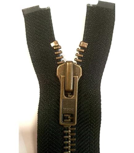 YKK Reißverschluss 2-Wege Teilbar – 60 Cm, Olivgrün, Metallzähne