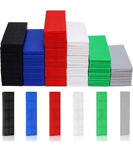 SKIR'CO Kunststof Afstandshouders – Platte Shims 1-6 Mm, Mix Van 112 Stuks – Voor Deuren, Ramen En Kozijnen