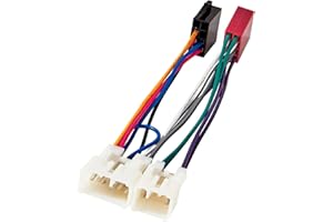 RED WOLF Car ISO Radio Adapter for Toyota Celica Corolla Hilux MR2 Yaris Avensis RAV4 Auris 4 Runner, Lexus IS200 IS300 GS300 Radio Wiring Harness Connector Lead Loom Cable Plug Adaptor Stereo