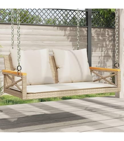 Altalena Da Giardino 3 Posti In Legno - Per Portico O Patio - Foto 2