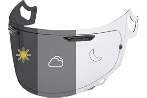 Everalo Visiere Compatible avec Casque Arai Chaser X - Rx7v - Quantic - Rx7x - Quantum X - Signet X - Defiant X - Concept X - Profile V - Qv Pro - Vas V