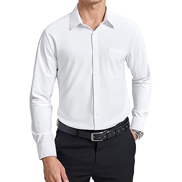 Camicia Da Lavoro Per Uomo - Manica Lunga Con Bottoni E Tasca, Taglie Da S A 2XL - Foto 9