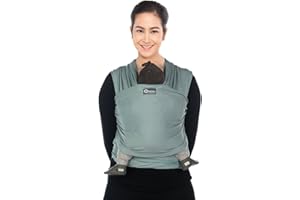 BABYLONIA BABY CARRIERS babylonia tricot-slen organic 969 Echarpe de Portage Silver Blue 1