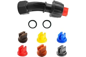 MIKIULY Jet Haute Pression avec 6 Buses de Pulvérisation à Ventilateur 110°, Ouverture de 0,1 à 0,4 mm - Assortiment pour Jardin et Pièce de Rechange