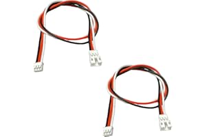 VUNIVERSUM Lot de 2 câbles flexibles en silicone 2.0 PH 3 broches mâle vers femelle 30 cm 24 AWG pour copter radiocommandé, ordinateur, PC, bricolage, modélisme