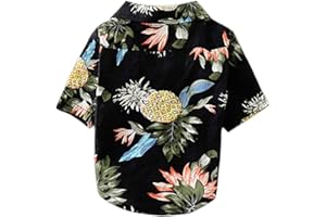 BALACOO Camisa Hawaii Cachorro Perro Delgado Pijama Mono Cachorro Camisa De Ropa De Perro Ropa De Perro Hawaiano Costumbres Caninas para Halloween Camisa De Perro Colocar Perro Pequeño