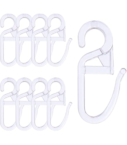 50 Crochets à Rideaux Œillet 4mm Blanc - Plastique Résistant - Pour Rideaux Plissés