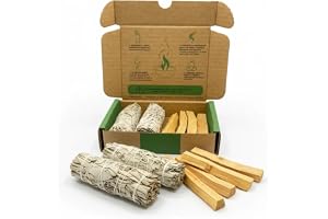 SALVIA | Vit salvia 2 enheter och Palo Santo 4 enheter | Heliga örter | Energi och andlig rening