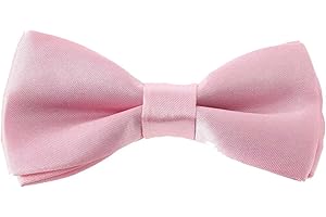 Cravate Avenue Signature Clj Charles Le Jeune. Noeud papillon enfant. Ajustable, Microfibre. Rose. Uni.