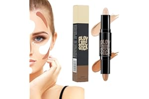 TUKNON Contouring Stick, Contouring Stift, Concealer, Contour, Concealer Contour, Kontur Stift Highlighter, Contouring und Highlighter in Einem für Langanhaltende Konturen und Perfekte Abdeckung, 02