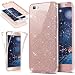 Produktbild Kompatibel mit Huawei P8 Lite 2016 Hülle 360 Grads Glitzer Bling Glänzend Hülle Silikon Full Body Front + Back Durchsichtige TPU Bumper Schutzhülle Huawei P8 Lite 2016,Rose Gold