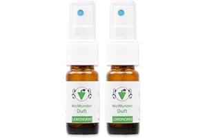 ‎WCWUNDER WcWunder Toilettenduft, Toilettenparfüm, Geruchsblocker 2x 10ml ´to go´-Version Lemongras