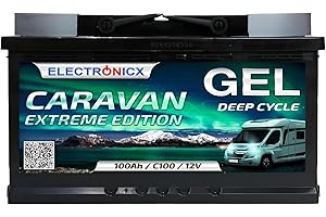 Akumulator żelowy 12 V 100 Ah Electronicx Caravan Extreme Edition, akumulator solarny 12 V, 12 V, akumulator solarny 12 V, akumulator żelowy 100 Ah, akumulator solarny