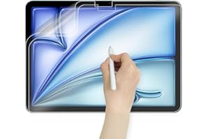 ARISASE Paquete de 2 protectores de pantalla de papel para Apple iPad Air de 11 pulgadas M2 2024 (modelos: A2902 y A2903), accesorios de protección antirreflejos, dibuja y escribe como en papel (transparente