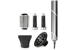 ‎VITALMAXX STYLE & SHINE by VITALmaxx Hairstyler Flex, 1500W | Air Curler, Lockenstab & Glätteisen in einem | 5 Aufsätze & 3 Temperaturstufen| ersetzt Lockenwickler | mit Memory-Funktion & 1,8 m Kabel