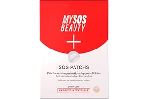 MY SOS BEAUTY Patchs Contre Les Boutons Hydrocolloïdes MYSOSBEAUTY - Traitement Boutons Blancs - Fait disparaître les boutons - Invisible - Anti Acné - 36 Patchs