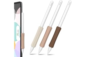NIUTRENDZ 3 Pieces Silicone Grip for Apple Pencil 2nd Generation, Apple Pencil Pro & USB-C Protective Case Accessories Ergonomic Design Sleeve Holder【Magnetic Charging & Double Tap】