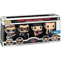 Funko U2 Zoo TV Tour Bono, Larry, The Edge et Adam, Pack de 4 Pop