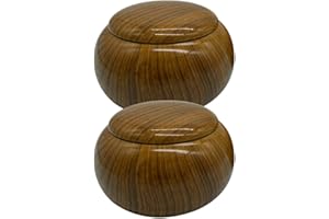 Cabilock 2 Stücke Go Spiel Schalen mit Deckel Schachkasten Aufbewahrungskoffer klassischem chinesischem Strategie Brettspiel Kinder Go Spielfiguren Halter Geburtstag Party Geschenke