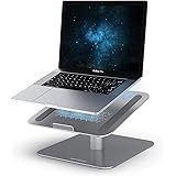 Lamicall Ventilated 360 Rotating, Laptop/Computer Stand/Riser for Desk Compatible with MacBook Air Pro, Dell XPS, HP, ASUS, Lenovo More Laptop Notebooks (Space Gray)