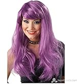 5DM Purple Color Long Party Wig