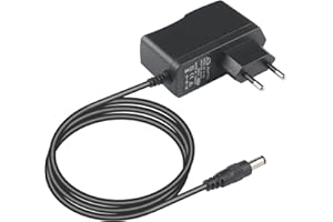 WECAN DMX Konsole Zubehör 9V DC Netzteil, 9V Gitarre Pedal Netzteil, 9 Volt 1000mA Ladekabel für Klavier Keyboard, Gitarre Effekte Pedal Adapter Center Positiv.