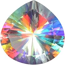 Weißer Mystic Topas 93,25 Karat - Smaragdschliff Edelstein Hydrothermal