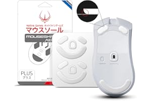 HOTLINE GAMES HOTLINEGAMES 3.0 Plus Mouse Skates Feet Compatible with Razer DeathAdder V3 Pro Gaming Mouse, Universal Any Mousepad, Rounded Curved Edges, Super Smooth Glide, Pure PTFE, Replacement Feet Upgrade