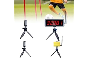 Ousmile Minuteur Laser sans Fil pour Sprints, Minuterie Laser pour Piste 40 60 Yards Dash, Chronomètre de Course Chronomètre électronique Vélo Entraînement Vitesse Patinage Piste Champ Temps Moto