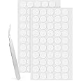 LLPT Double Sided Adhesive Dots | Round Removable Nano Sticky Dots | Clear Tack No Trace | Super Sticky Putty Waterproof Small Stickers | for DIY Home Decoration(ND15100) | 100 PCS | 15MM