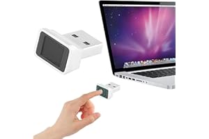‎SUNJULY SUNJULY USB-Fingerabdruckleser, Fingerabdruckscanner Sensor, Computer-Sicherheits-Anmeldesperre Für Sofortzugriff, Passwortfreie Anmeldung, Anmeldung, Sperren, Entsperren Von PCs Und Laptops, Silber